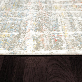 Dynamic Rugs Leda 9892 Ivory/Blue Area Rug Detail Image