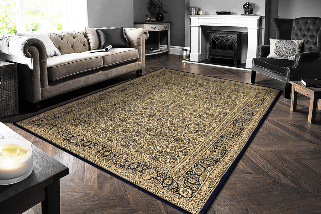 Dynamic Rugs Legacy 58004 Ivory Area Rug Room Scene Featured 