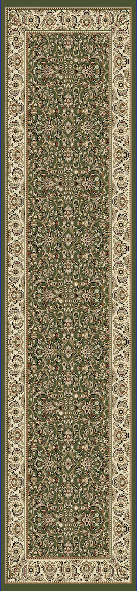 Dynamic Rugs Legacy 58004 Green Area Rug Finished Runner Image