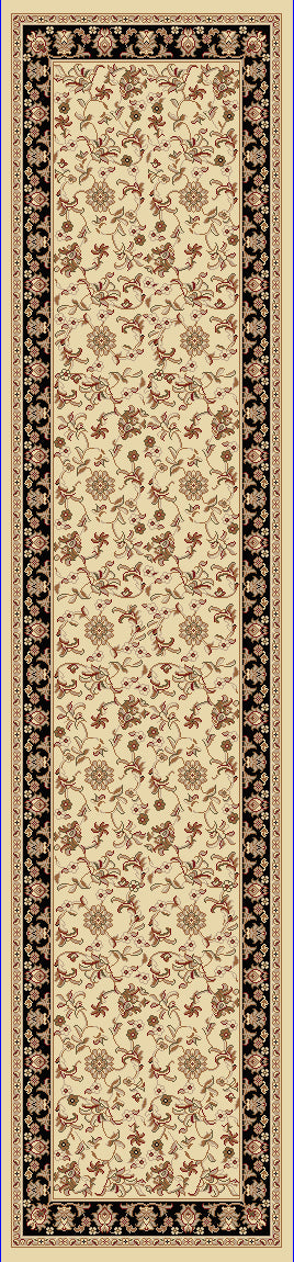 Dynamic Rugs Legacy 58017 Ivory/Black Area Rug Runner 