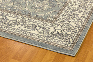 Dynamic Rugs Legacy 58018 Light Blue/Ivory Area Rug Corner 