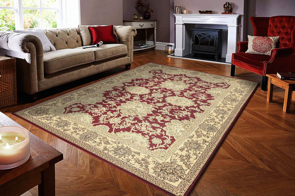 Dynamic Rugs Legacy 58019 Red Area Rug Room Scene Featured 