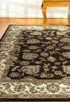Dynamic Rugs Legacy 58020 Dark Grey/Ivory Area Rug Lifestyle Image Feature