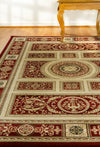 Dynamic Rugs Legacy 58021 Red Area Rug Lifestyle Image Feature