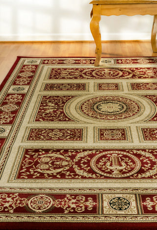 Dynamic Rugs Legacy 58021 Red Area Rug Lifestyle Image Feature