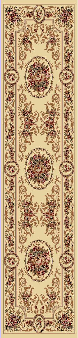 Dynamic Rugs Legacy 58022 Ivory Area Rug Finished Runner Image