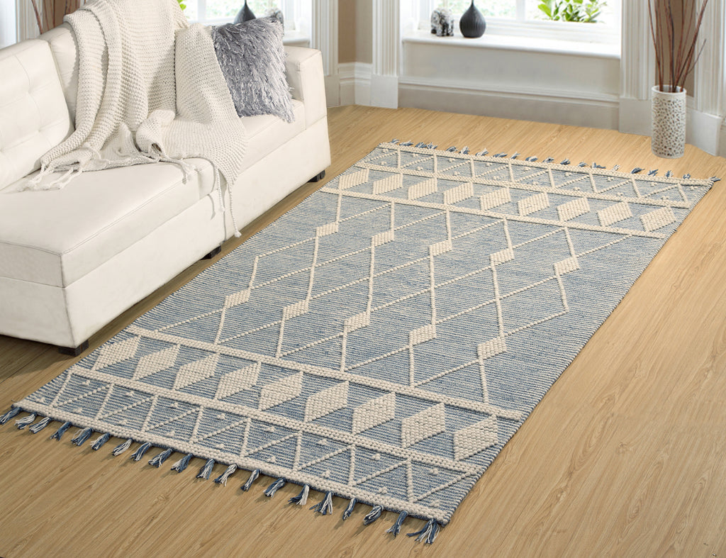 Dynamic Rugs Liberty 2131 Denim Area Rug Lifestyle Image Feature