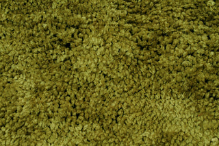 Dynamic Rugs Luxury Shag 2550 Olive Green Area Rug Detail Shot