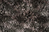 Dynamic Rugs Luxury Shag 2550 Dark Grey Area Rug Detail Shot