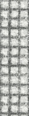 Dynamic Rugs Mehari 23095 Black/White Area Rug Roll Runner Image