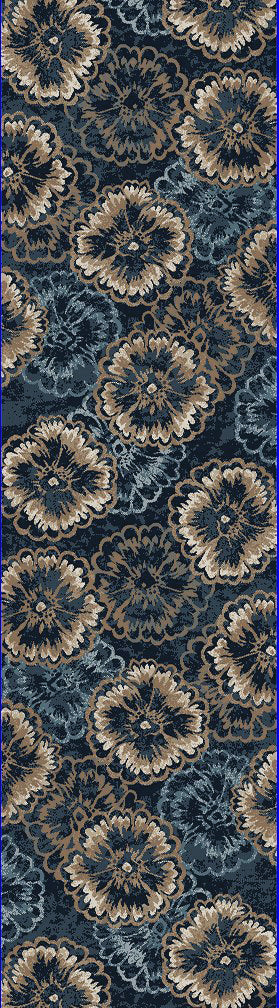 Dynamic Rugs Melody 985013 Anthracite Area Rug Finished Runner Image