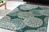 Dynamic Rugs Melody 985014 Blue Area Rug Lifestyle Image