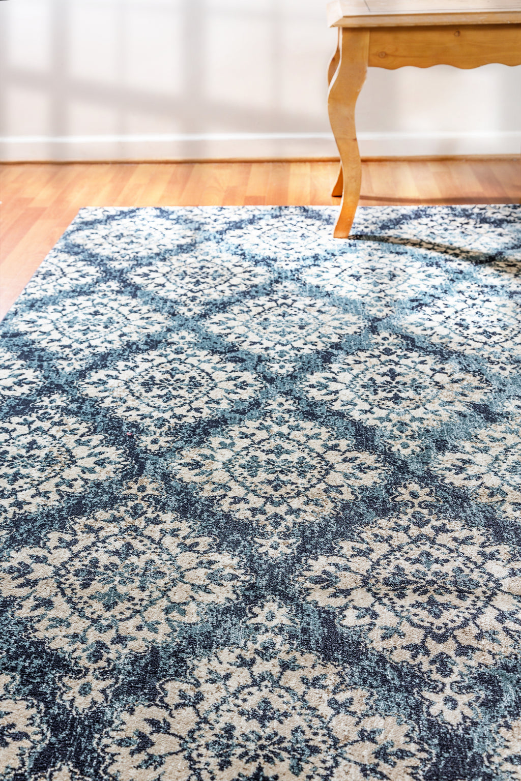 Dynamic Rugs Melody 985015 Blue Area Rug Lifestyle Image Feature