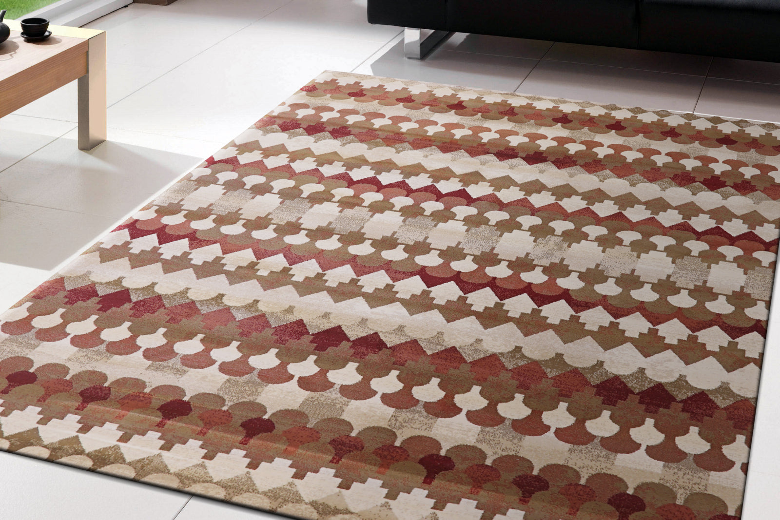 Dynamic Rugs Melody 985016 Red Area Rug Lifestyle Image