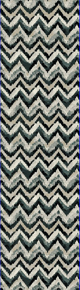 Dynamic Rugs Melody 985018 Blue Area Rug Finished Runner Image