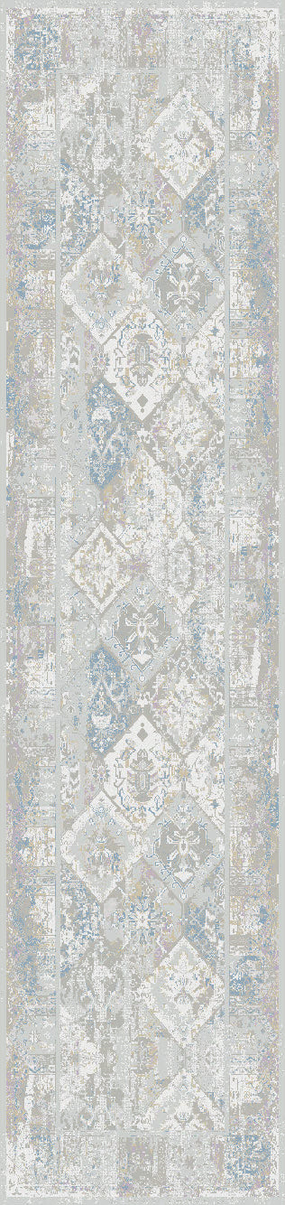 Dynamic Rugs Million 5840 Grey Area Rug Finished Runner Image