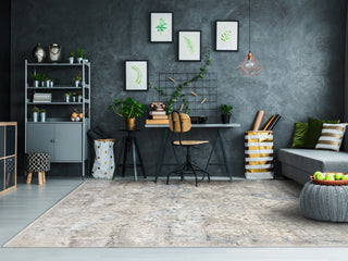 Dynamic Rugs Million 5840 Grey Area Rug Lifestyle Image Feature