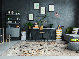 Dynamic Rugs Million 5841 Grey Area Rug Lifestyle Image Feature