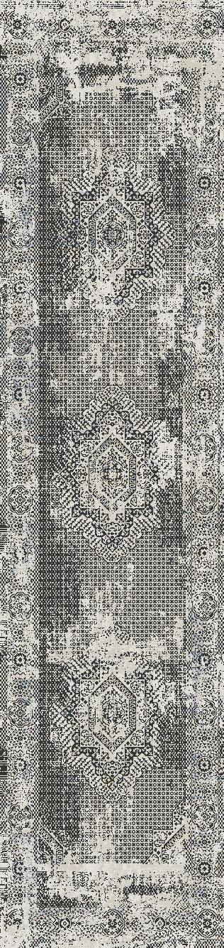 Dynamic Rugs Million 5850 Grey Area Rug Finished Runner Image