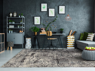 Dynamic Rugs Million 5850 Grey Area Rug Lifestyle Image Feature