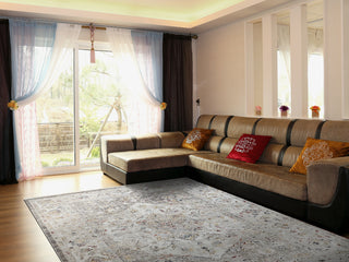 Dynamic Rugs Mood 8454 Grey Area Rug Lifestyle Image Feature