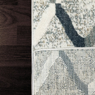 Dynamic Rugs Myth 7294 Cream/Blue/Light Grey Area Rug Detail Image