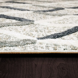 Dynamic Rugs Myth 7294 Cream/Blue/Light Grey Area Rug Detail Image