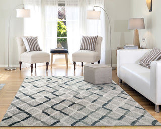 Dynamic Rugs Myth 7294 Cream/Blue/Light Grey Area Rug