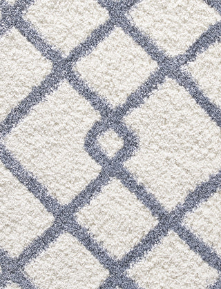 Dynamic Rugs Nitro Lux 6361 Ivory/Blue Area Rug Detail Image