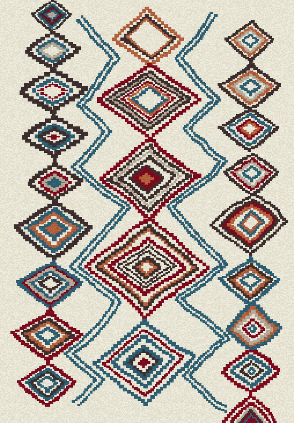 Dynamic Rugs Nomad 6229 Ivory/Multi Area Rug