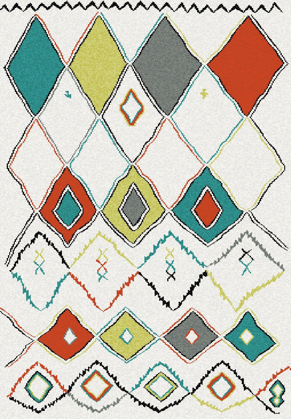 Dynamic Rugs Nomad 6226 Ivory/Multi Area Rug – Incredible Rugs and Decor