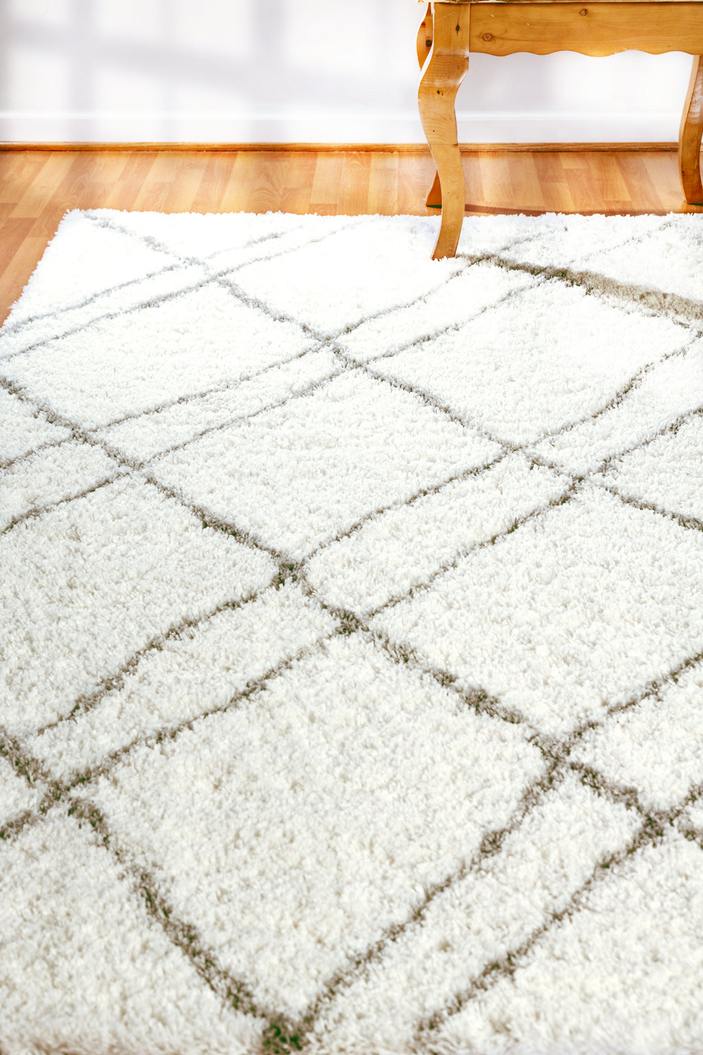 Dynamic Rugs Nordic 7431 White/Silver Area Rug Lifestyle Image Feature