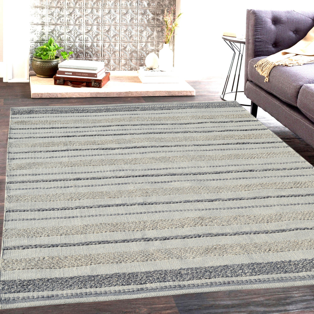 Dynamic Rugs Oak 8370 Ivory/Gre Area Rug Lifestyle Image Feature