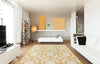Dynamic Rugs Palace 5599 Ivory/Yellow Area Rug Room Shot Feature