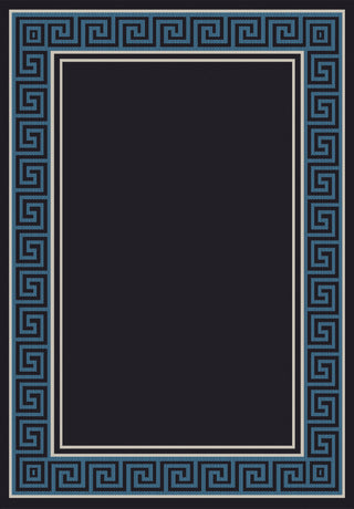 Dynamic Rugs Piazza 0720 Black/Blue Area Rug main image