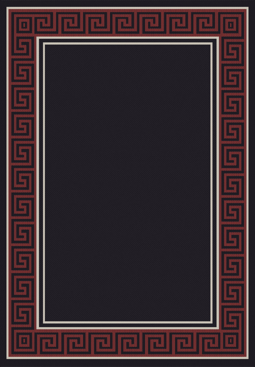 Dynamic Rugs Piazza 0720 Black/Red Area Rug main image
