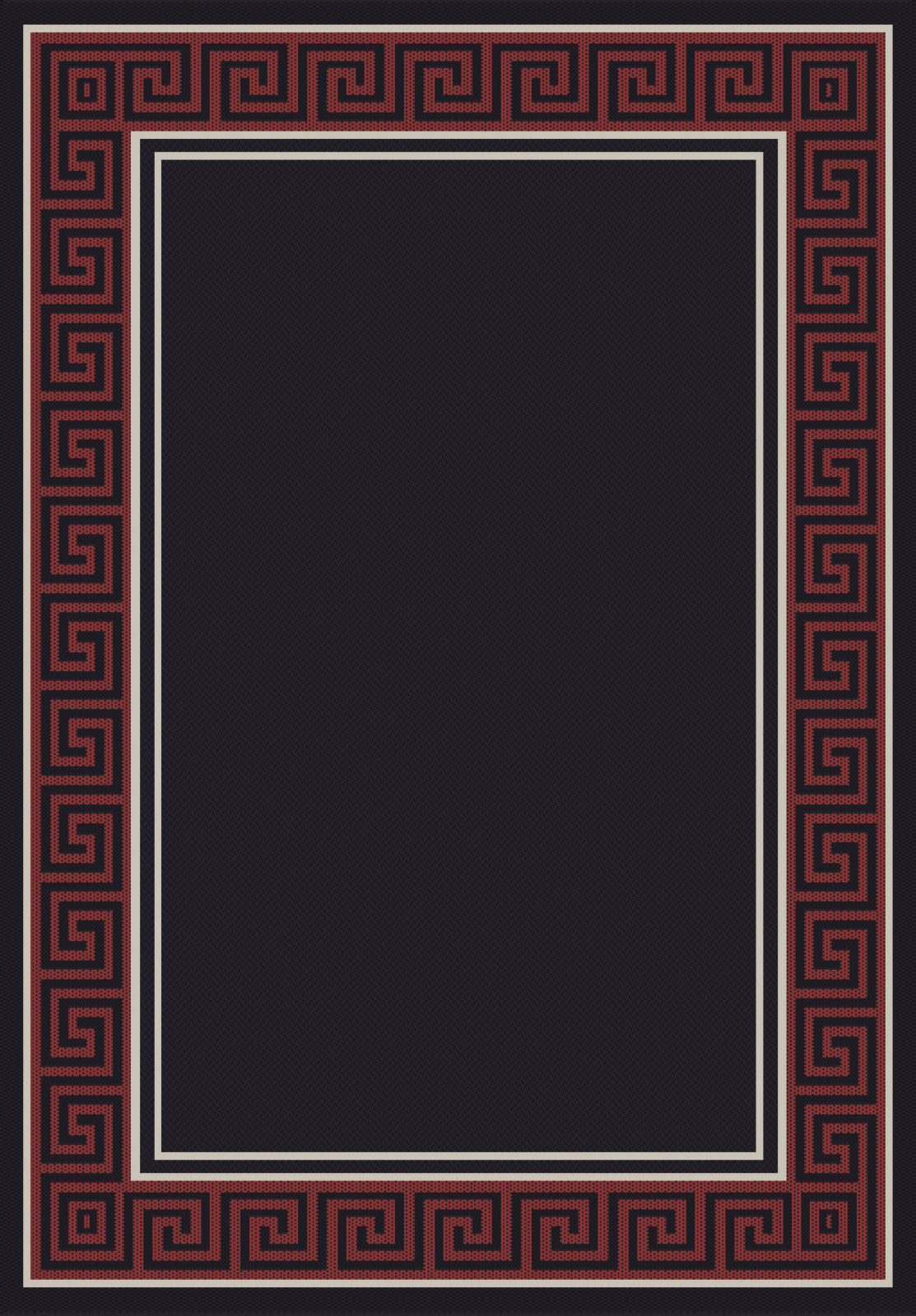 Dynamic Rugs Piazza 0720 Black/Red Area Rug main image