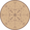 Dynamic Rugs Piazza 2583 Natural/Brown Area Rug Round Shot