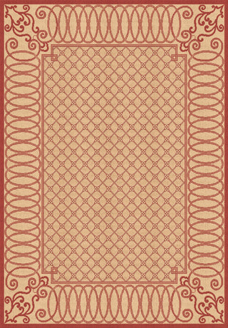 Dynamic Rugs Piazza 2587 Beige/Red Area Rug main image