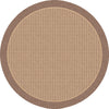 Dynamic Rugs Piazza 2746 Brown Area Rug Round Shot