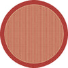 Dynamic Rugs Piazza 2746 Red Area Rug Round Shot