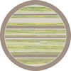 Dynamic Rugs Piazza 5146 Green/Brown Area Rug Round Shot