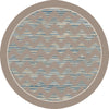 Dynamic Rugs Piazza 6137 Natural/Brown Area Rug Round Shot