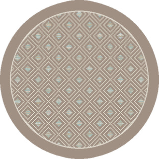 Dynamic Rugs Piazza 6141 Natural/Multi Area Rug Round Shot