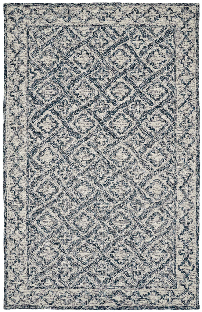 Dynamic Rugs Polar 99661 Ivory/Navy Area Rug main image