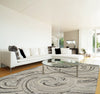 Dynamic Rugs Posh 7811 Ivory/Grey Area Rug Room Shot Feature