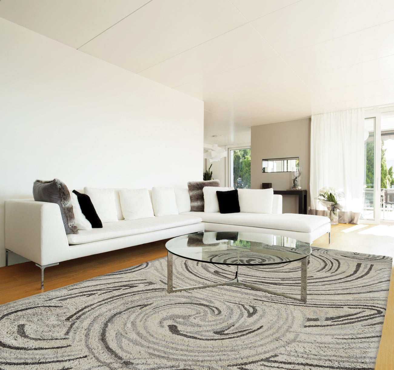 Dynamic Rugs Posh 7811 Ivory/Grey Area Rug – Incredible Rugs and Decor
