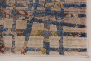 Dynamic Rugs Prism 4443 Ivory/Blue Area Rug Detail Image