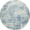 Dynamic Rugs Quartz 27035 Blue Area Rug Round Image