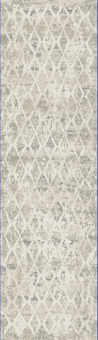 Dynamic Rugs Quartz 27039 Ivory/Silver Area Rug Finished Runner Image